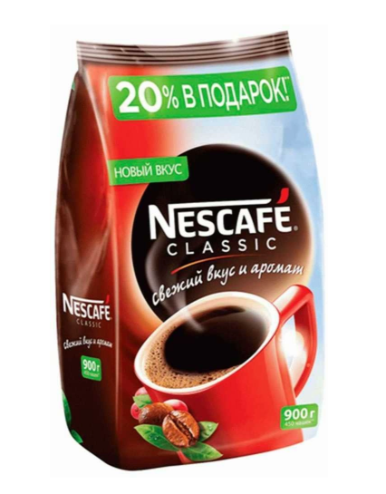 Кофе растворимый Nescafe Classic, 900 гр