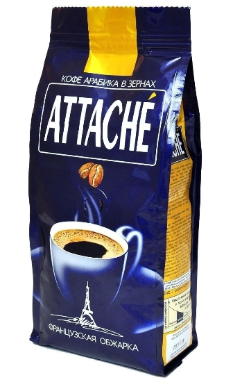 Кофе в зернах Attache Французская обжарка №55К, 250 гр