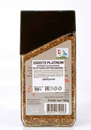 Кофе растворимый Egoiste Platinum, 100 гр