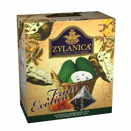 Чай черный в пакетиках Zylanica Fruit Exotica, 20 пак.*2 гр