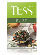 Чай зеленый Тess Флирт Грин клубника, персик, 100 гр