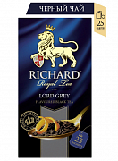 Чай в пакетиках Richard Лорд Грей с бергамотом, лимоном, цитрусом, 25 пак.*2 гр