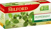 Чай в пакетиках Milford Травяной Мята перечная, 20 пак.*1,5 гр