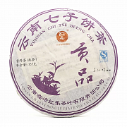Чай китайский элитный шу пуэр Фабрика Хонг Ли сбор 2010 г. 341 г (блин)