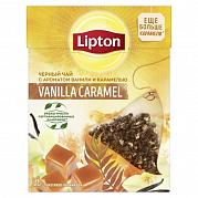 Чай в пакетиках Lipton Пирамидки Vanilla Caramel (карамель и ваниль), 20 пак.*1,7 гр