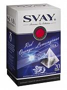 Чай в пакетиках Svay Red Orange-Lemongrass цветочный каркадэ, 20 пак.*2,5 гр