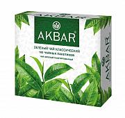 Чай в пакетиках Akbar зеленый классическая серия, 100 пак.*2 гр