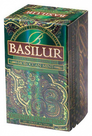 Чай в пакетиках Basilur Восточная коллекция Марокканская мята, 20 пак.*2 гр