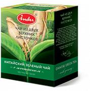 Чай зеленый Indu с Женьшенем, 90 гр