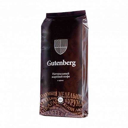 Кофе в зернах Gutenberg Швейцарский шоколад ароматизированный, 1 кг