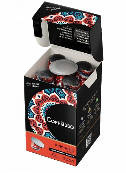 Кофе в капсулах Coffesso Indonesia, 20 шт.*0,8 гр