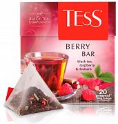 Чай в пакетиках Tess Пирамидки Berry Bar (с малиной), 20 пак.*1,8 гр