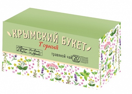 Чай в пакетиках Крымский букет Травяной Горный, 20 пак.*1,5 гр