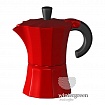 Гейзерная кофеварка Morosina красного цвета