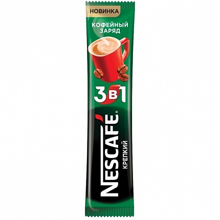 Кофе в стиках Nescafe 3 в 1 крепкий, 14,5 гр х 20 шт