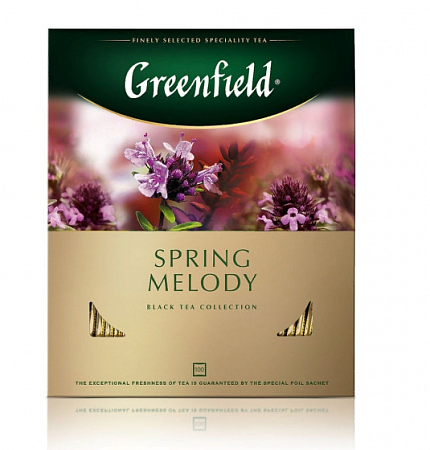 Чай черный Greenfield Spring Melody с чабрецом, 100 гр