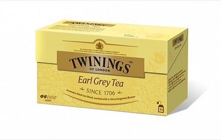 Чай в пакетиках Twinings Эрл Грей, 25 пак.*2 гр