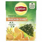 Чай в пакетиках Lipton Пирамидки Mandarin Orange с цедрой цитрусов, 20 пак.*1,6 гр