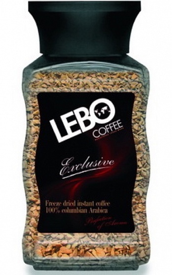 Кофе растворимый Lebo Gold в стекле, 100 гр