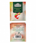 Чай черный в пакетиках Ahmad Tea Strawberry Cream, 25 пак.*1,5 гр
