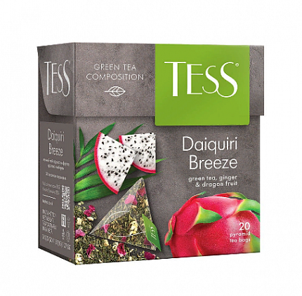Чай в пакетиках Tess Пирамидки Дайкири Бриз, 20 пак.*1.8 гр