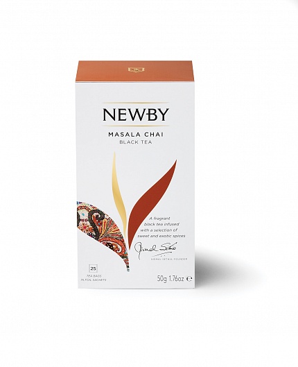 Чай черный в пакетиках Newby Масала, 25 шт