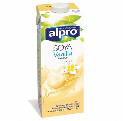 Соевый напиток Alpo со вкусом ванили обогащенный кальцием и витаминами, 1000 гр