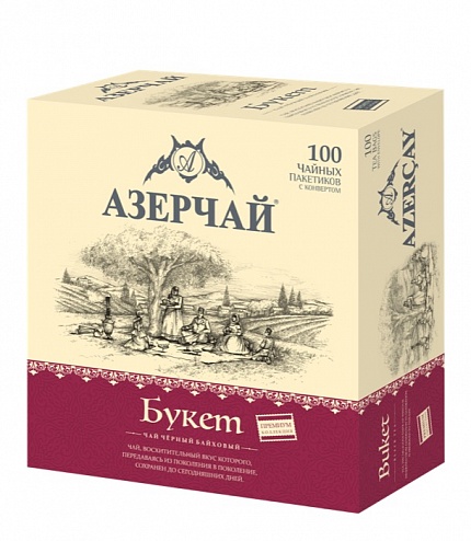 Чай в пакетиках Азерчай Premium collection (Букет), 100 пак.*1,6 гр