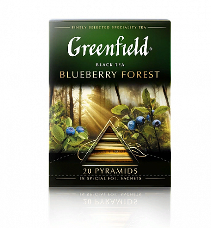 Чай в пакетиках Greenfield Пирамидки Blueberry Forest, 20 пак.*1,8 гр