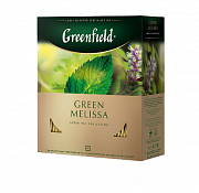 Чай в пакетиках Greenfield Green Melissa, 100 пак.*1,5 гр