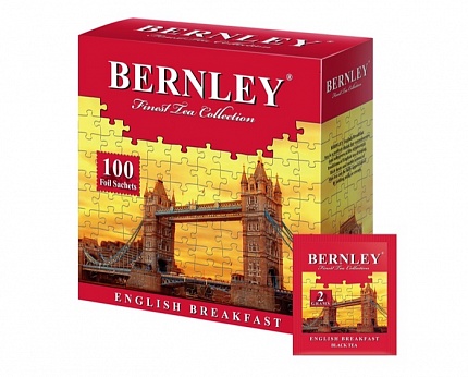 Чай в пакетиках Bernley English Breakfast, 100 пак.*2 гр