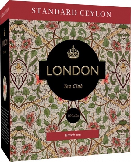 Чай в пакетиках London Standard Ceylon, 100 пак