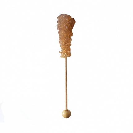 Сахар тростниковый на палочке коричневый 11 см, 6 гр