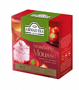 Чай в пакетиках Ahmad Tea Клубничный мусс зеленый, 20 пак.*1,8 гр