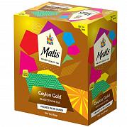 Чай в пакетиках Matis Золото Цейлона, 100 пак.*2 гр