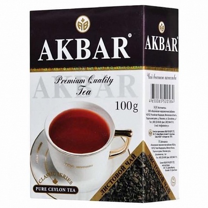 Чай черный Akbar Классическая Серия, 100 гр