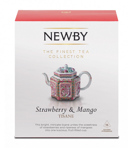Чай фруктовый в пакетиках Newby Клубника и манго, 15 шт
