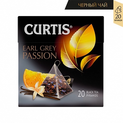 Чай черный Curtis Earl Grey Tea, 100 пак.*2 гр.