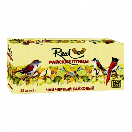 Чай в пакетиках Real Райские птицы, 25 пак.*2 гр
