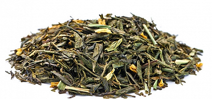 Чай зеленый листовой Gutenberg Лимонный крем с женьшенем, 100 гр