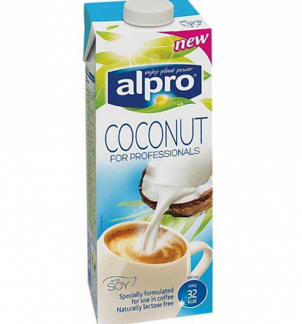 Кокосовый напиток Alpo с соей обогащенный кальцием и витаминами, 1000 гр
