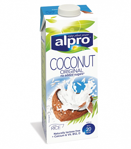 Кокосовый напиток Alpo с рисом обогащенный кальцием и витаминами, 1000 гр