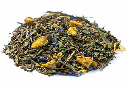 Чай зеленый листовой ароматизированный Gutenberg Роза Парижа, 100 гр