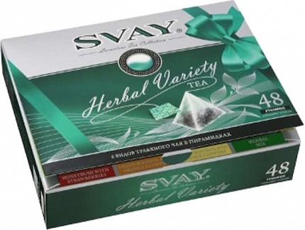 Чай в пакетиках Svay Herbal Variety, 48 пак.*2,5 гр