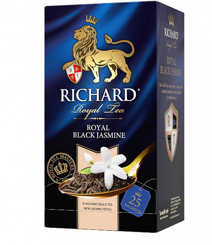 Чай в пакетиках Richard Royal Black Jasmine, 25 пак.*2 гр