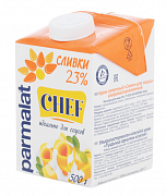 Сливки ультрапастеризованные Parmalat 23%, 500 гр
