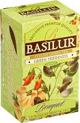 Чай в пакетиках Basilur Букет Зеленая свежесть, 20 пак.*1,5 гр