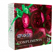 Чай в пакетиках Svay Compliments Пионы с жасмином, 24 пак.*2,5 гр
