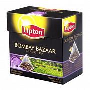 Чай в пакетиках Lipton Пирамидки Bombay Bazaar (черный), 20 пак.*1,8 гр