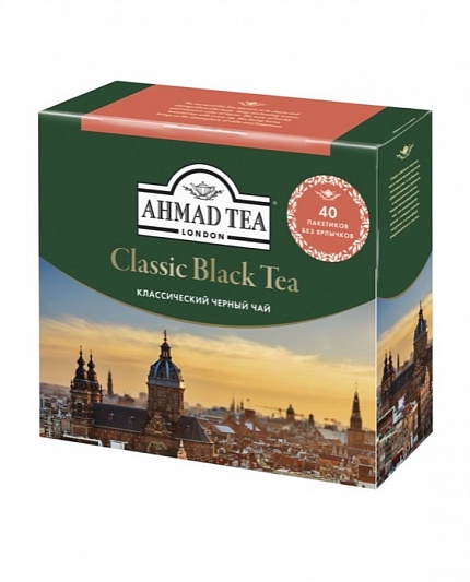 Чай в пакетиках Ahmad Tea Классический, 40 пак.*2 гр